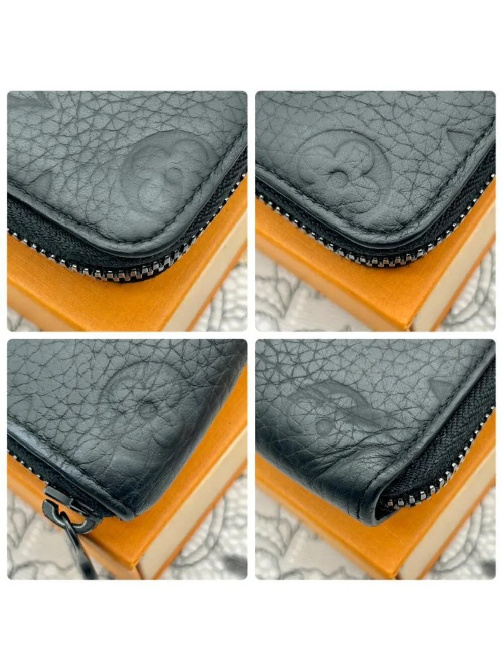 Louis Vuitton Monogram Taurillon Zippy Vertical Wallet